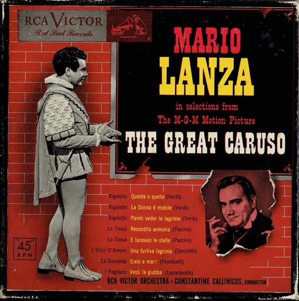 Mario Lanza The Great Caruso Red Translucent Vinyl Discogs