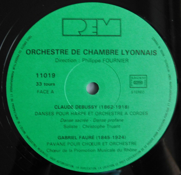 last ned album Orchestre De Chambre Lyonnais Direction Philippe Fournier Debussy Fauré Ravel Folie - Debussy Fauré Ravel Folie