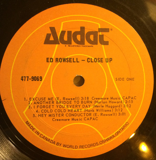 lataa albumi Ed Rowsell - Close Up