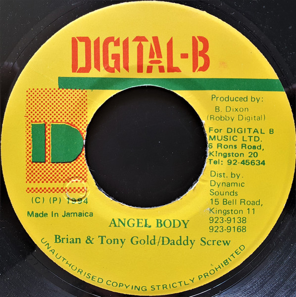 Brian & Tony Gold / Daddy Screw – Angel Body (1994, Vinyl) - Discogs