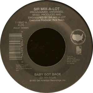 Baby Got Back / Cake Boy - Sir Mix-A-Lot
