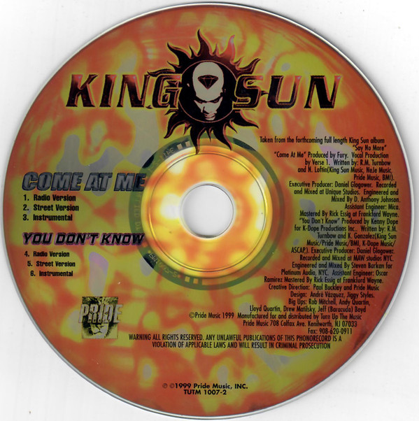 ladda ner album King Sun - Come At Me