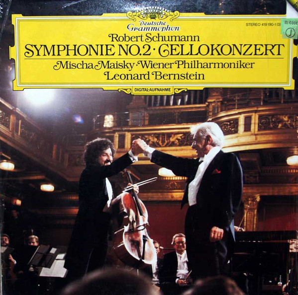 Robert Schumann, Mischa Maisky, Leonard Bernstein, Wiener Philharmoniker –  Symphonie No. 2 • Cellokonzert (1986, Vinyl) - Discogs