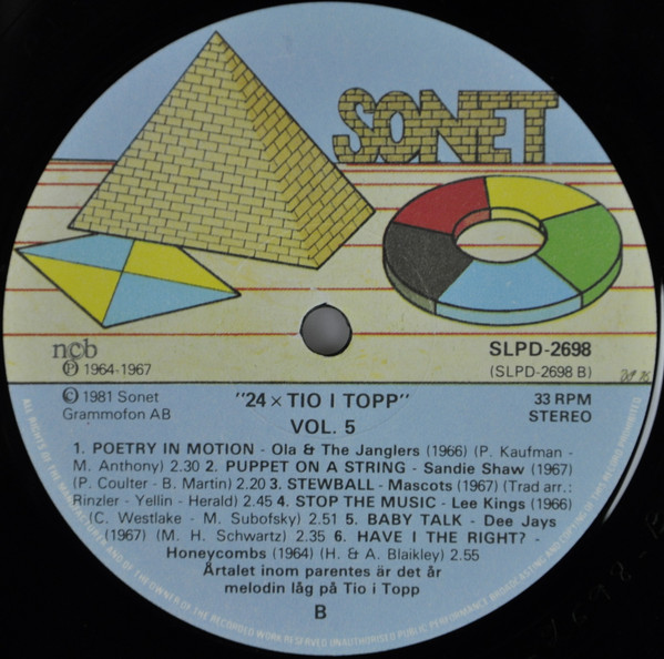 télécharger l'album Various - 24 x Tio i Topp Radioprogrammet 1961 1974 Volym 5
