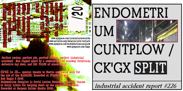 télécharger l'album Endometrium Cuntplow CK'GX - Industrial Accident Report 226