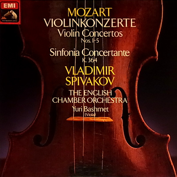 CD 2枚組 / MOZART : VIOLIN CONCERTOS・SINFONIA CONCERTANTE /SPIVAKOV /『H325』/