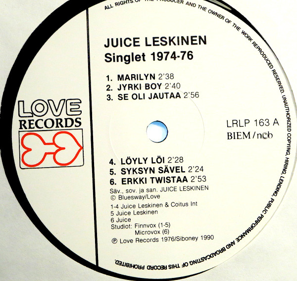 descargar álbum Juice Leskinen - Singlet 197476