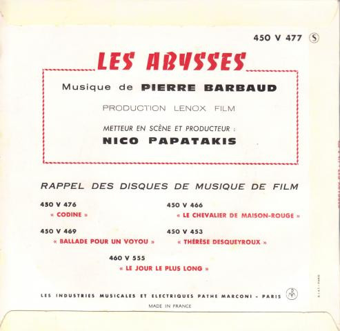 lataa albumi Pierre Barbaud - Les Abysses