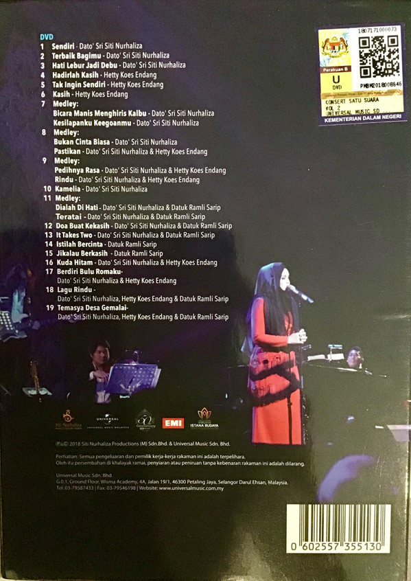 baixar álbum Download Dato' Sri Siti Nurhaliza Penampilan Khas Datuk Ramli Sarip & Hetty Koes Endang - Konsert Satu Suara Volume 2 album
