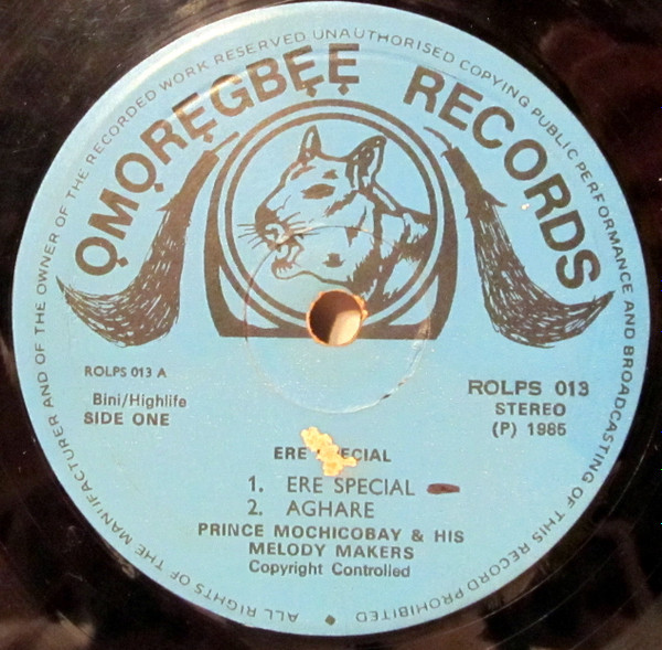 ladda ner album Prince Mochicobay And His Melody Makers - Ere Special
