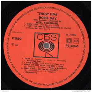 ◯Original◯USA○深溝○DORIS DAY ◯COLUMBIA RECORDS CS-8261◯ SHOW