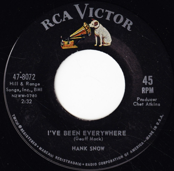 Johnny Cash - I've Been Everywhere - Lyrics Scrolling 