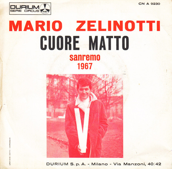 descargar álbum Mario Zelinotti - Cuore Matto