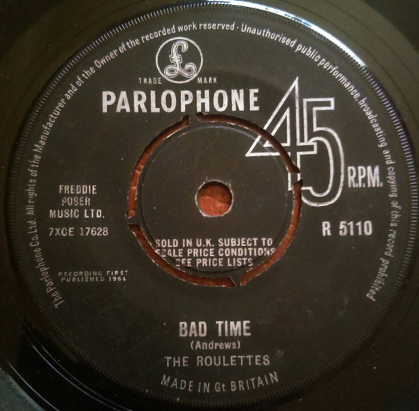 The Roulettes – Bad Time (1964, Vinyl) - Discogs