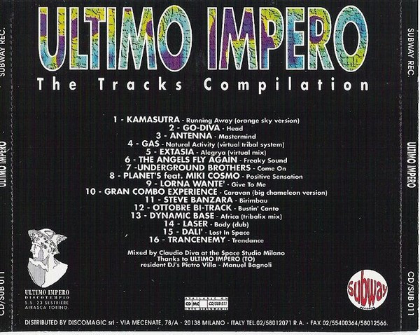 Claudio Diva – Ultimo Impero (The Tracks Compilation) (1994, CD) - Discogs