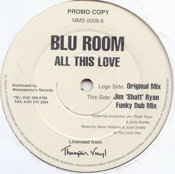 Blu Room* – All This Love