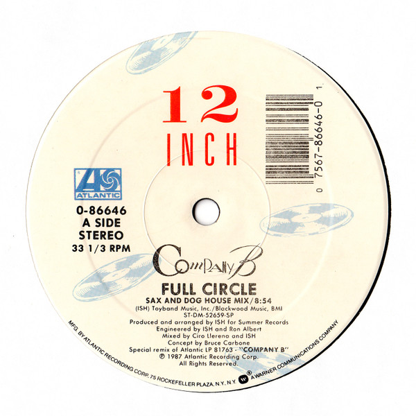 Company B – Full Circle (1987, Vinyl) - Discogs