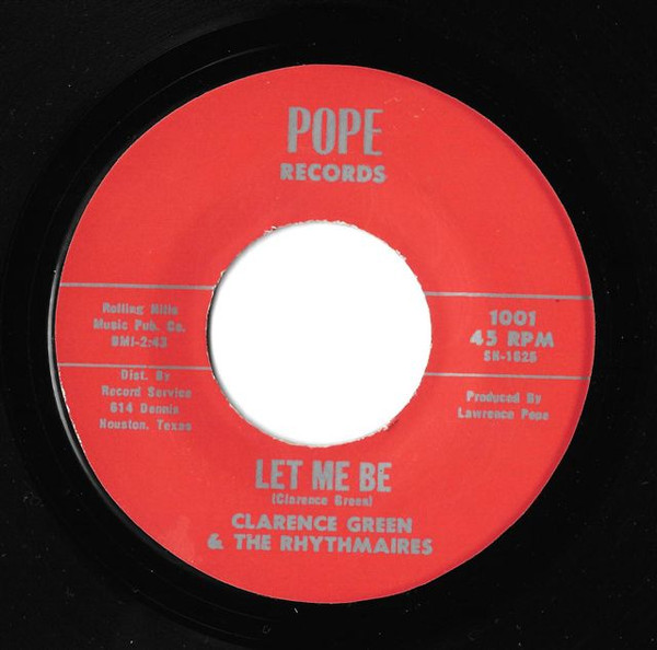 ladda ner album Clarence Green & The Rhythmaires - Let Me Be Hurry Home