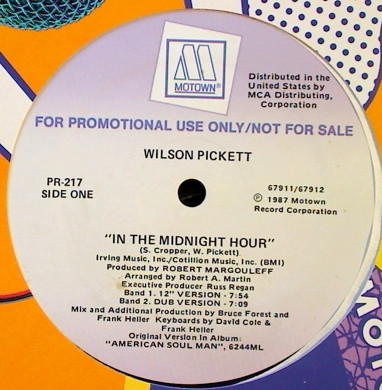 Wilson Pickett – In The Midnight Hour (1987, Vinyl) - Discogs