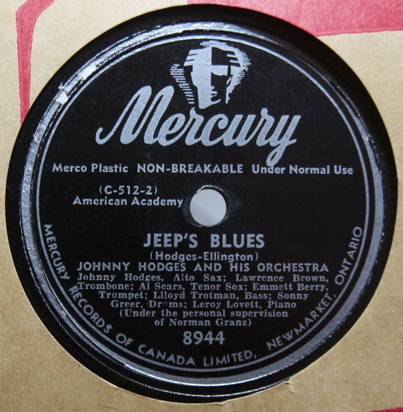 Johnny Hodges And His Orchestra – Jeep's Blues / Castle Rock (1951 