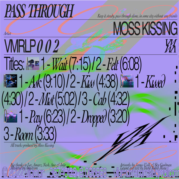 Moss Kissing - Pass Through | Vilamar Records (VMRLP002) - 2