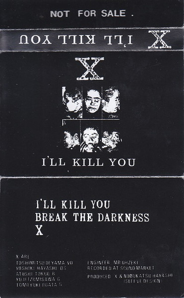 X – I'll Kill You (1984, Cassette) - Discogs