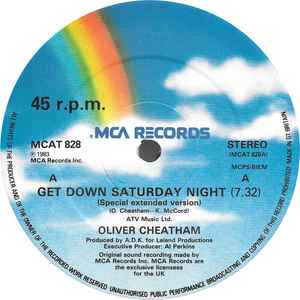 Oliver Cheatham - Get Down Saturday Night album cover