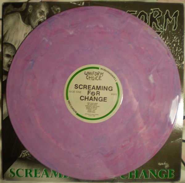 Uniform Choice – Screaming For Change (1986, Purple, Vinyl) - Discogs