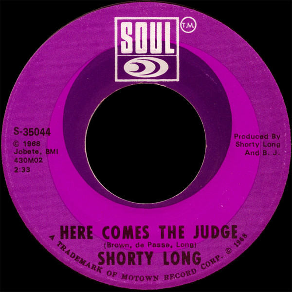 Shorty Long – Here Comes The Judge (1968, American Records 