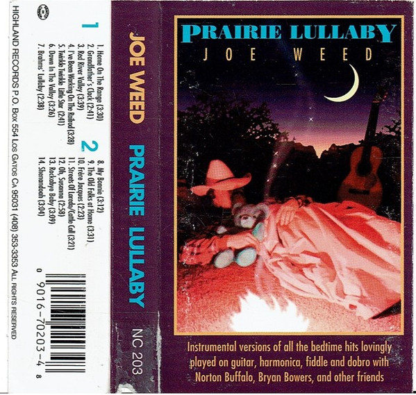 Joe Weed – Prairie Lullaby (1993, Clear, Cassette) - Discogs