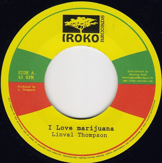 Linval Thompson – I Love Marijuana (2013, Vinyl) - Discogs