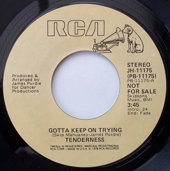 Tenderness – Gotta Keep On Trying (1978, Vinyl) - Discogs