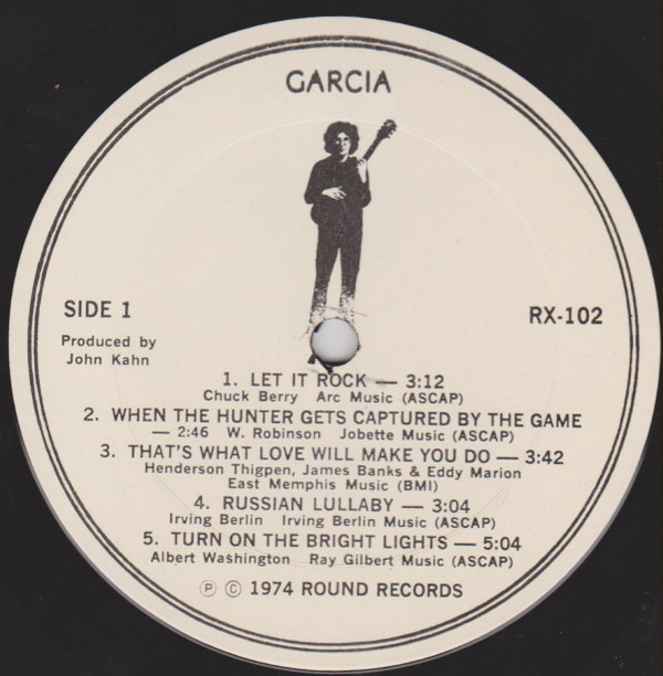 Jerry Garcia - Garcia | Round Records (RX-102) - 4