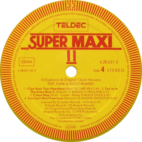 baixar álbum Various - Super Maxi II Pop Funk Disco Remixes