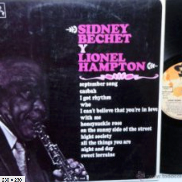 descargar álbum Sidney Bechet, Lionel Hampton - SIDNEY BECHET Y LIONEL HAMPTON SPANISH LP 1968