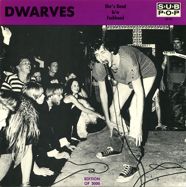 Dwarves – She's Dead b/w Fuckhead (1990, White, Vinyl) - Discogs