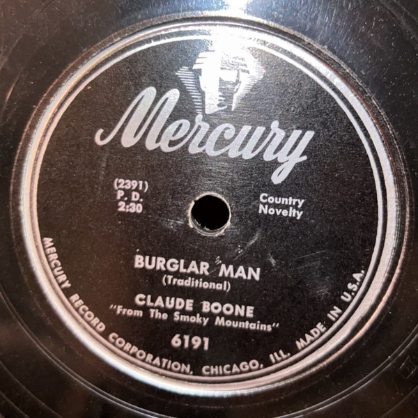 télécharger l'album Claude Boone - Milk Em In The Mornin Blues Burglar Man