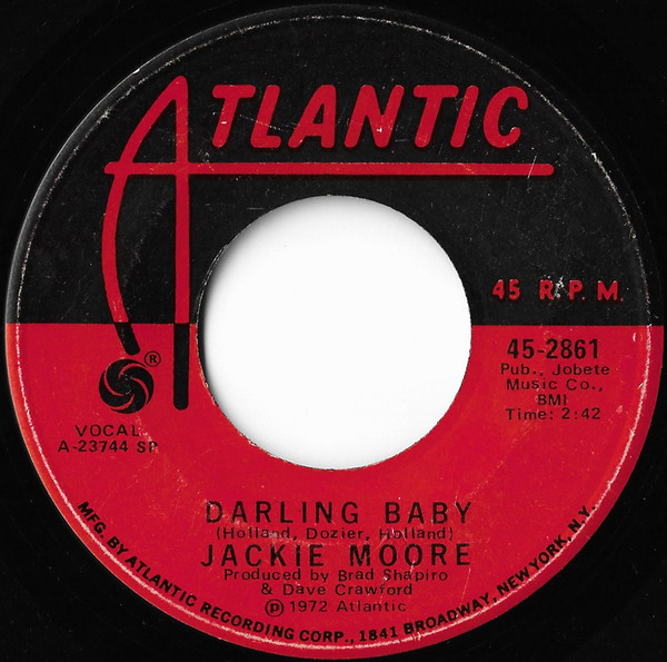 Jackie Moore – Darling Baby / Something In A Look (1972, PL, Vinyl