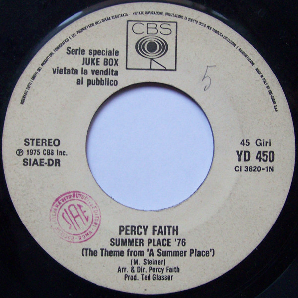 Album herunterladen Percy Faith La Quinta Strada - Summer Place 76 She