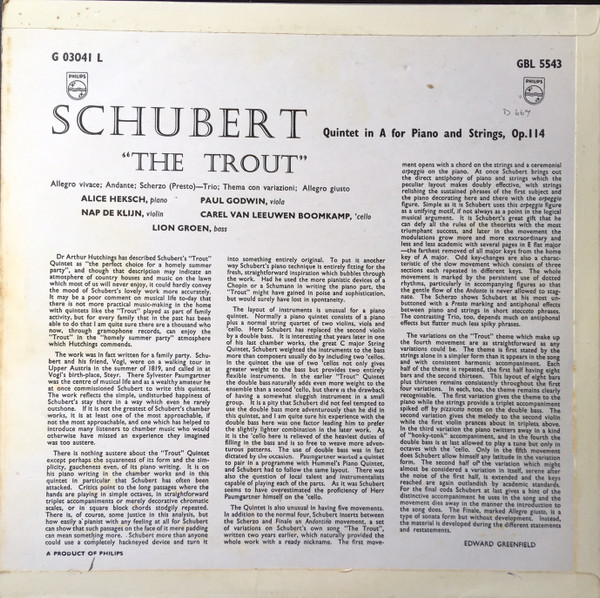 télécharger l'album Franz Schubert - The Trout