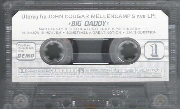 télécharger l'album John Cougar Mellencamp - Utdrag Fra Big Daddy