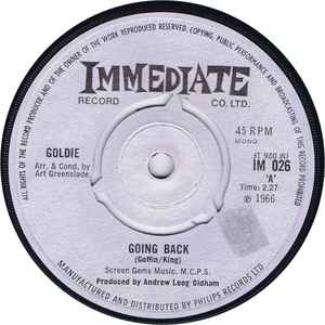 Goldie Zelkowitz - Going Back album cover