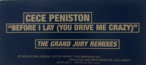 CeCe Peniston – Before I Lay (You Drive Me Crazy) (1996, Cassette