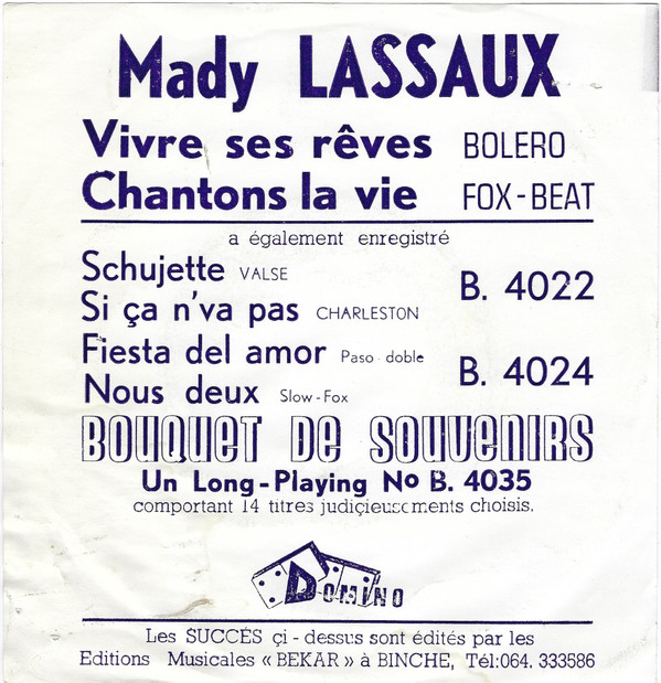 lataa albumi Mady Lassaux - Vivre Ses Rêves