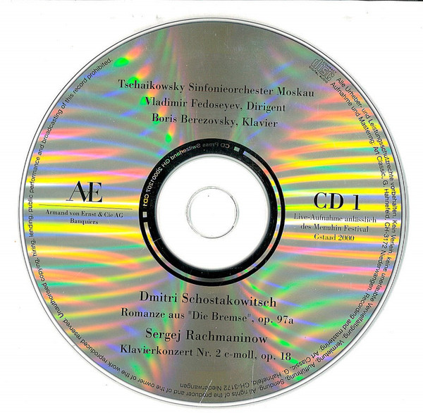 baixar álbum Tschaikowsky Sinfonieorchester Moskau, Vladimir Fedoseyev - Romanze Aus Die Bremse Op 97a Klavierkonzert Nr 2 C Moll Op 18 Sinfonie Nr 6 H Moll Op 74 Pathétique