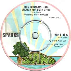 This Town Ain't Big Enough For Both Of Us - Sparks