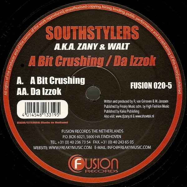 baixar álbum Southstylers AKA Zany & Walt - A Bit Crushing Da Izzok