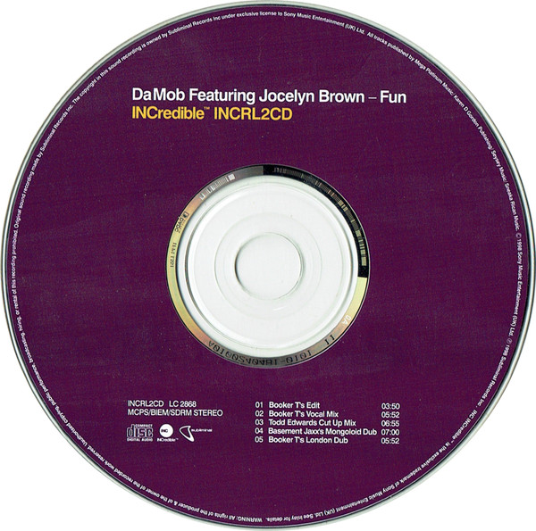 ladda ner album DaMob Featuring Jocelyn Brown - Fun