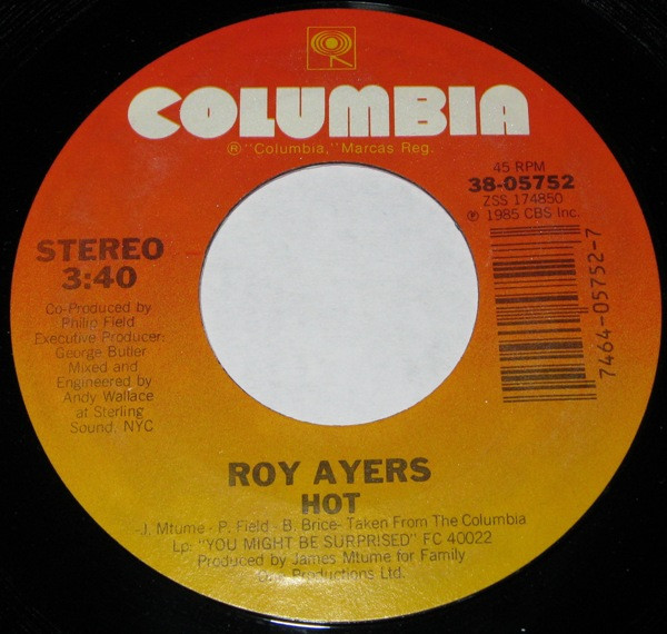 Roy Ayers – Hot (1985, Vinyl) - Discogs