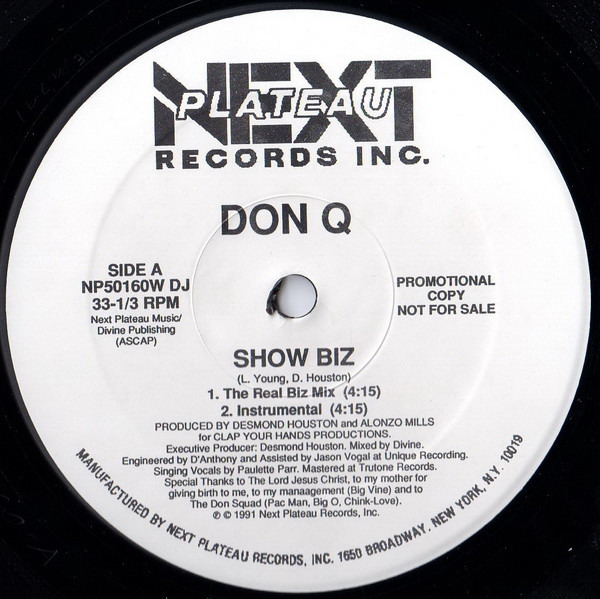 Don Q – Show Biz (1991, Vinyl) - Discogs